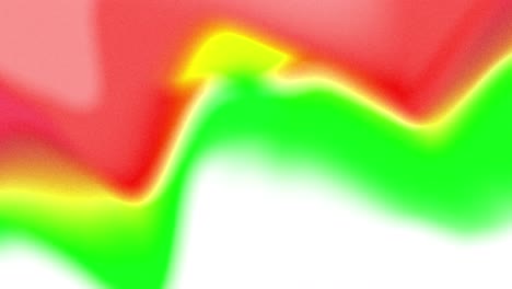 animation of slowly moving bright red, green, yellow and white organic viscous forms