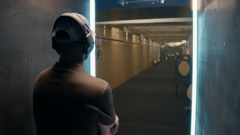 person at shooting range