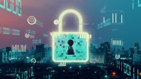 seguridad cibernética y protección de datos de alteración en la plataforma digital