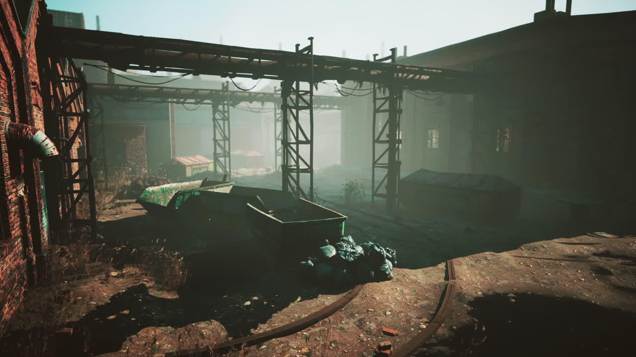 Old destroyed an abandoned factory