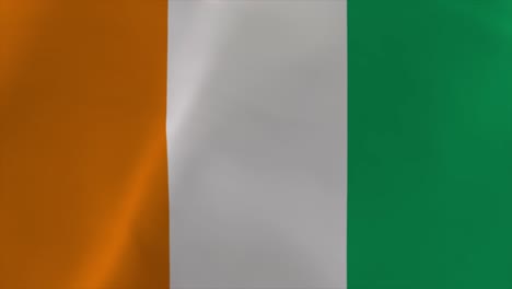 ivory coast waving flag 4k moving wallpaper background