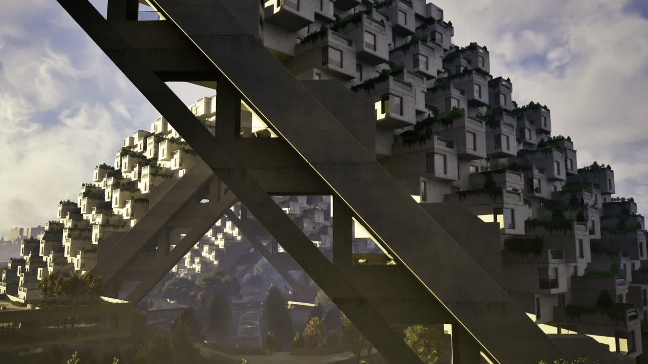 Modern urban architecture with innovative residential designs