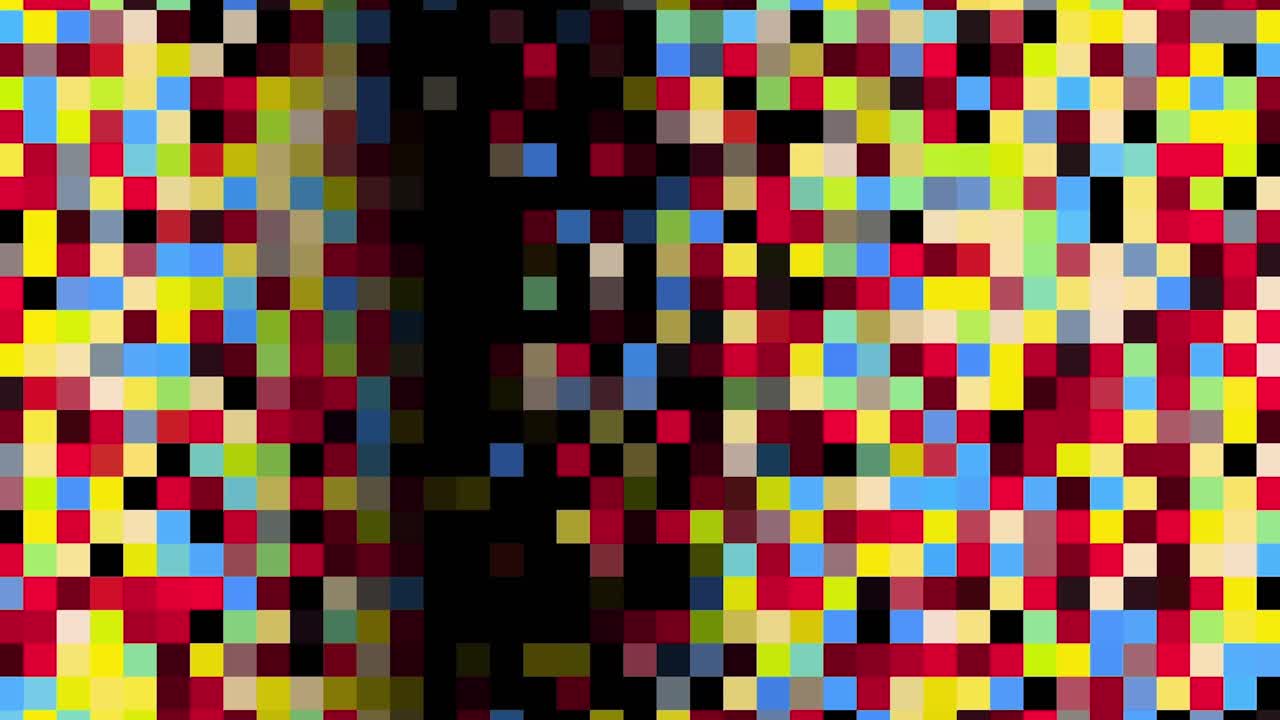 Colorful Abstract Pixel Art