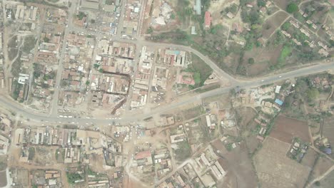 Aerial-view-of-the-small-town-in-Loitokitok-kenya