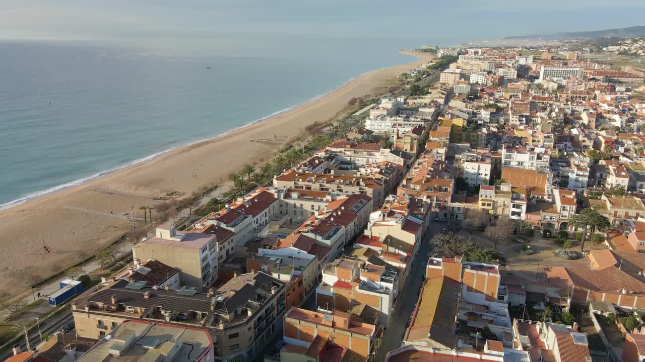 vista aérea de la ciudad de malgrat de mar