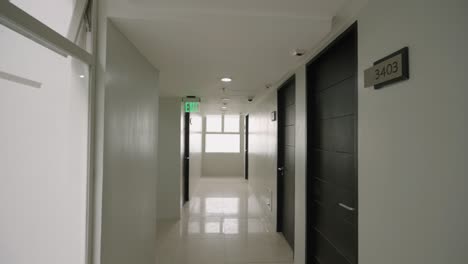 empty hotel/apartment corridor