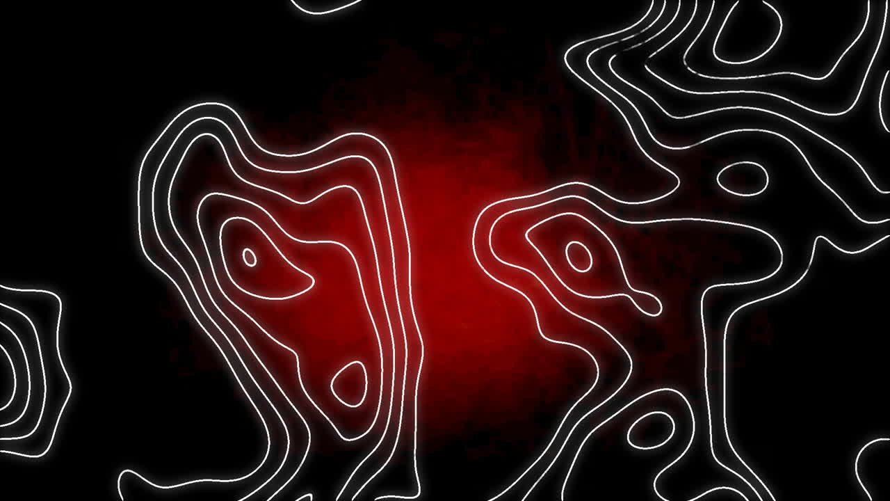 어두운 배경 위의 연결 네트워크의 애니메이션