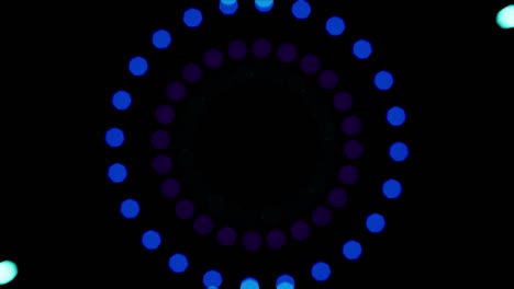 movimiento de túnel de bokeh de luz de neón