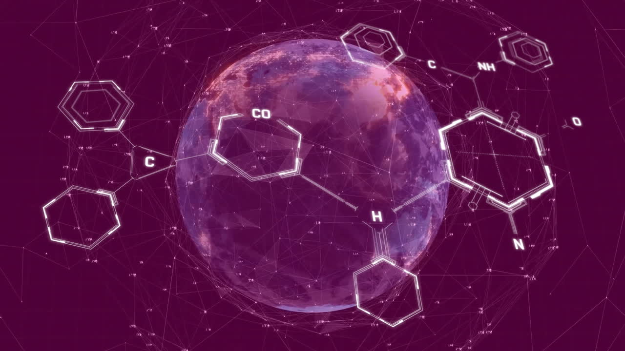 전 세계 과학 데이터 처리의 애니메이션