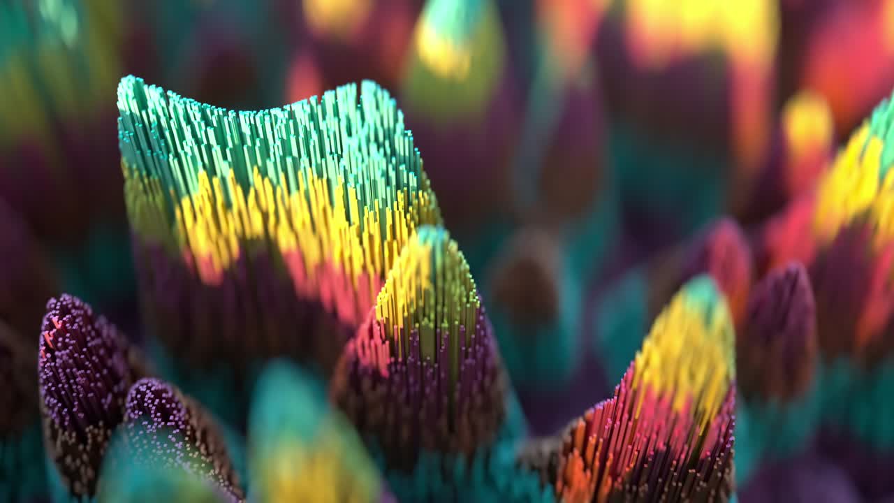 desplazamiento del paisaje topográfico disperso.