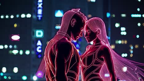 cyberpunk couple