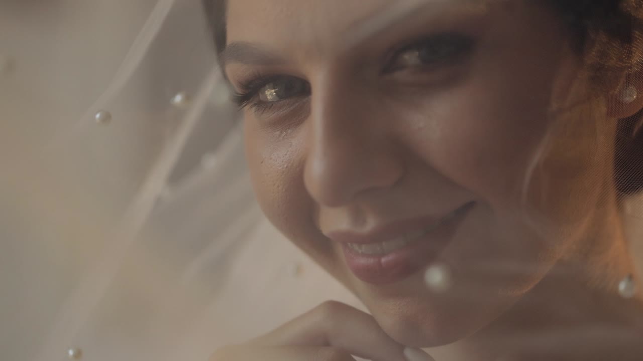 Bella sposa con il velo
