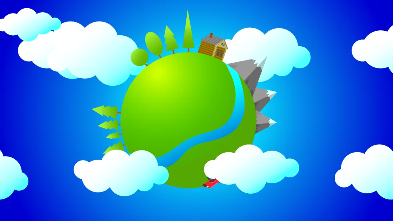 un coche rojo con equipaje está conduciendo por la carretera.