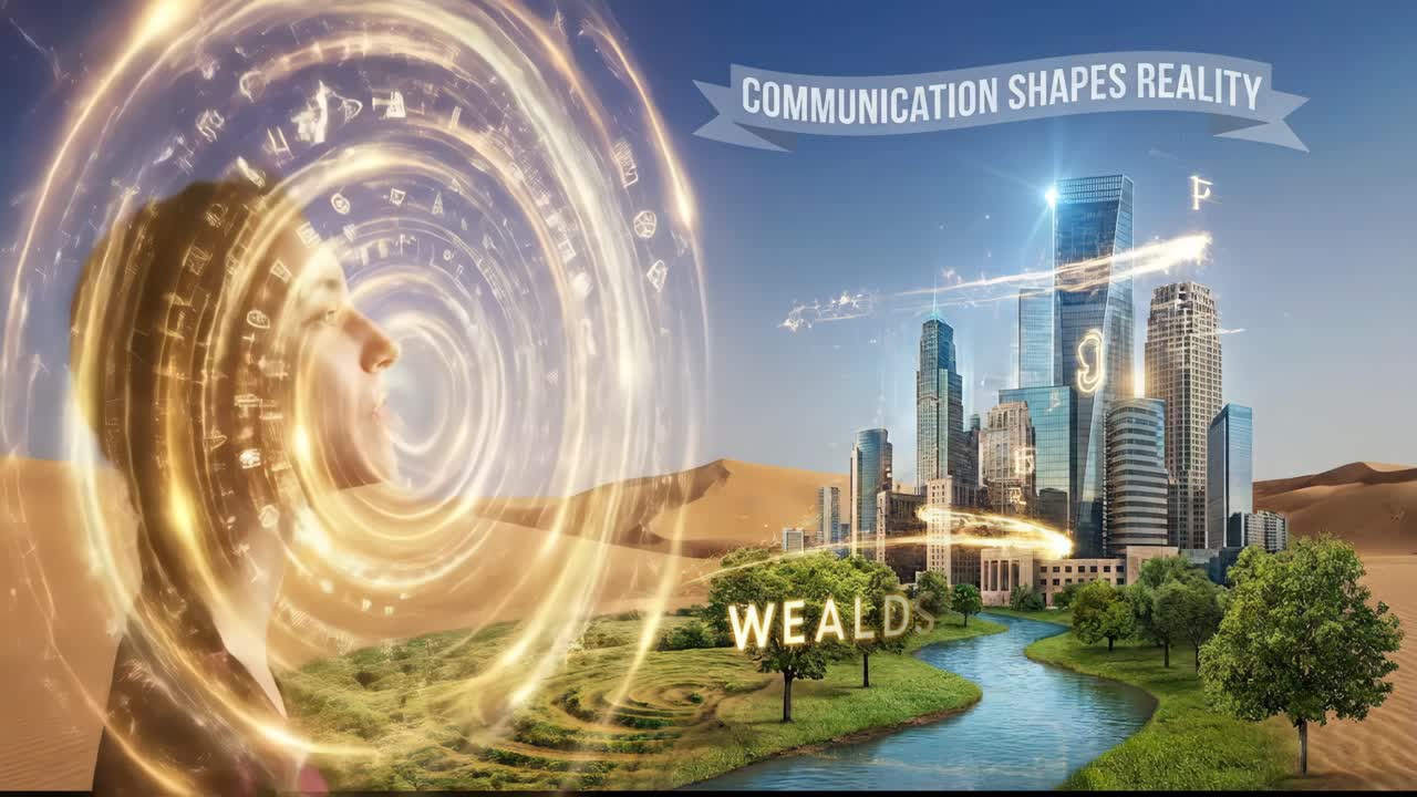 Woman's Communication Shapes Reality, Creating a City from Words