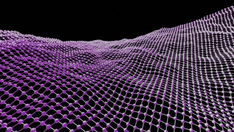 purple and white abstract geometric network structure