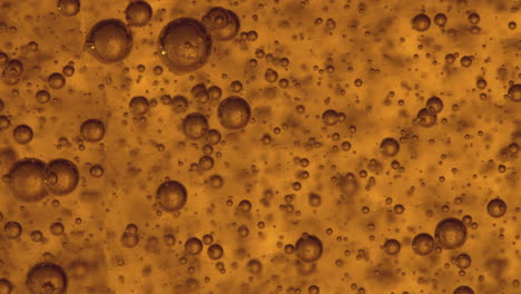 textura espesa con burbujas ascendentes de un gel