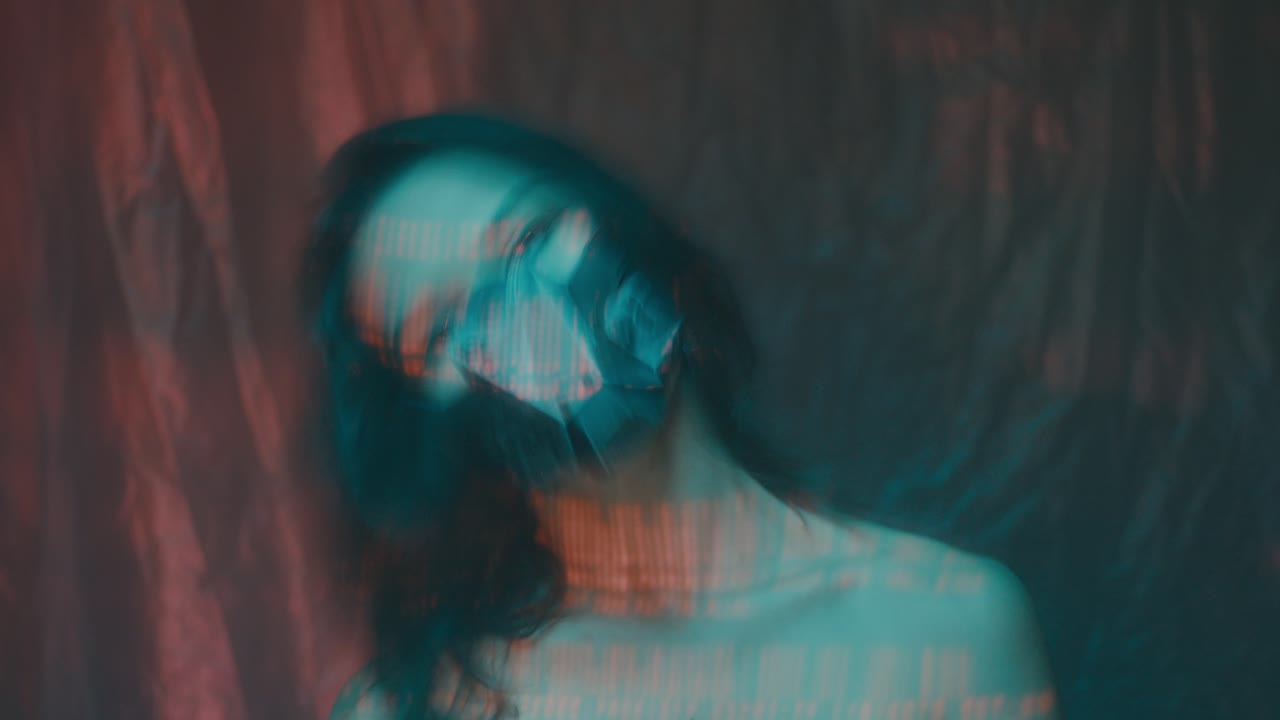 Cyberpunk Woman with Futuristic Mask