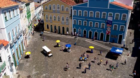 pillory street at downtown of salvador bahia brazil