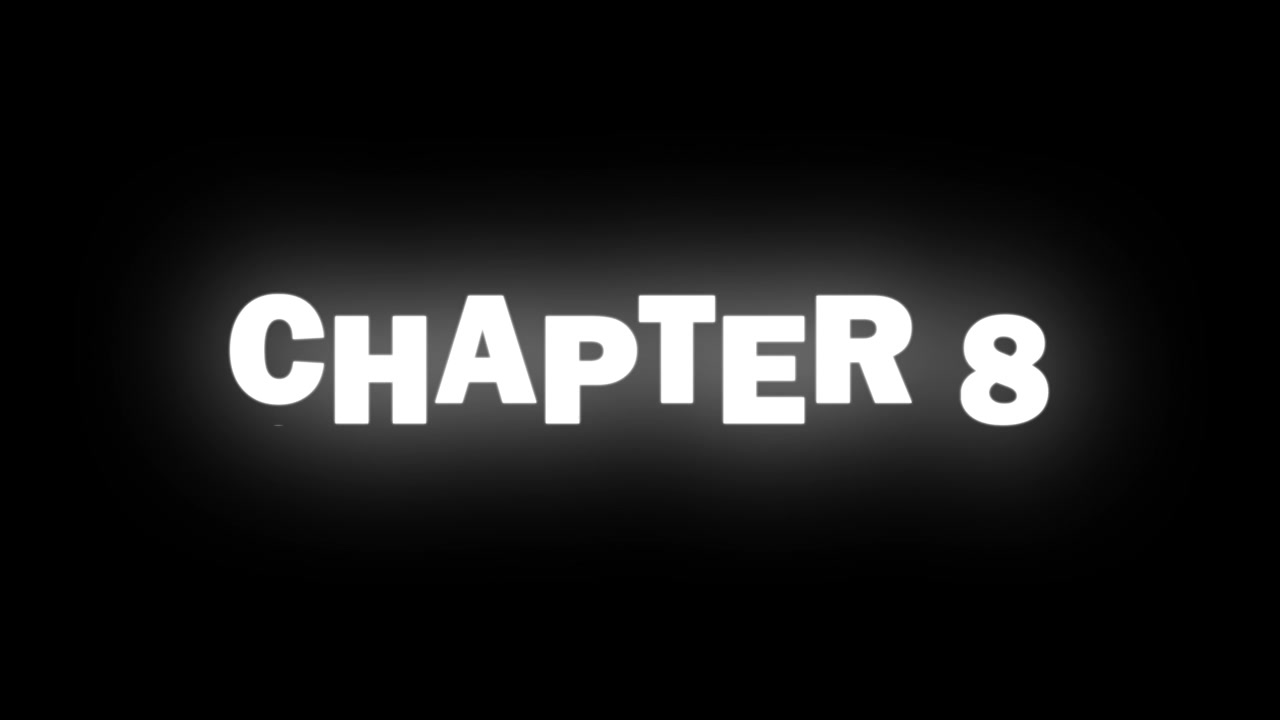 Chapter 8 text effect like a Traditional slot machine - Rolling Text Animation on black background