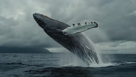humpback whale jumping