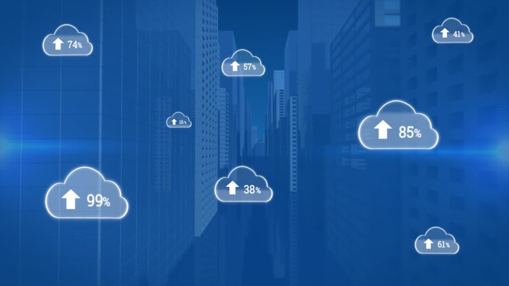 Upload in the digital cloud