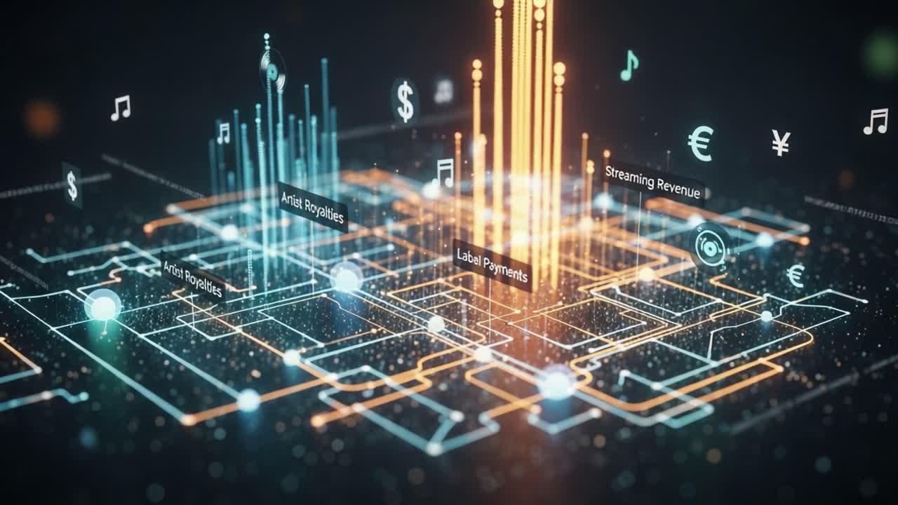 Visualizing Financial Interactions in the Music Industry: A Dynamic Overview of Artist Royalties, Streaming Revenue, and Label Payments in a Digital Landscape
