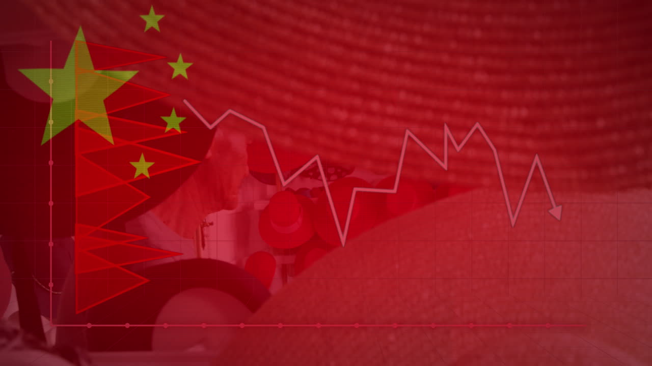 중국  ⁇ 발의 애니메이션과 도시 위의 금융 데이터 처리