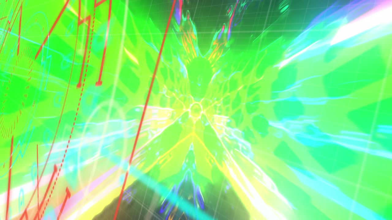 범위 스캐닝, 아이콘 및 데이터 처리의 애니메이션