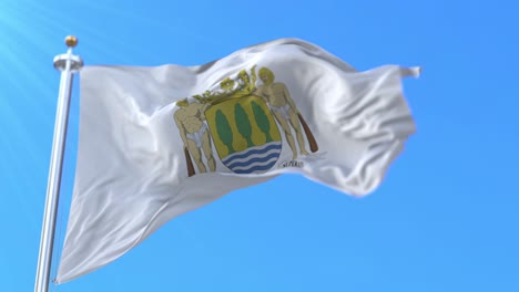 bandera de la provincia española de gipuzkoa en el país vasco, españa - bucle