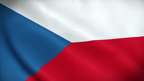 4k national animated sign of czech republic, animated czech republic flag, czech republic flag waving, the national flag of czech republic animated.