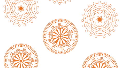 golden madalas pattern in white background