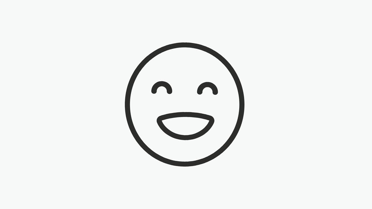 디지털 오래된 tv 화면에 미소 hud 홀로그래픽 기호, 원활한 루프, 장애, 간섭, 애니메이션, 새로운 역동적인 레트로, 즐거운, 다채로운, 레트로, 빈티지 비디오 영상.