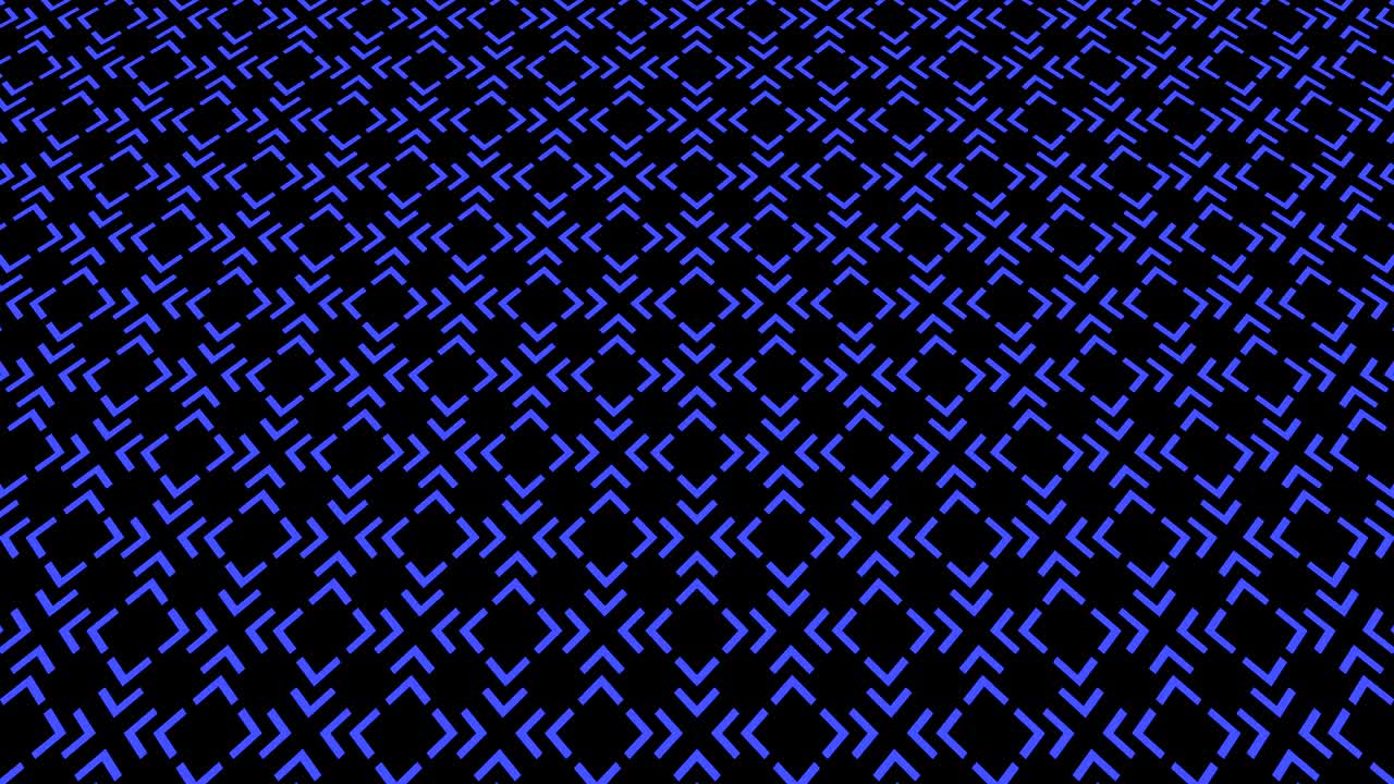 Graphic video pattern with geometric figures that tilts up and moves.