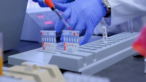 doctor testing blood sample in blood bank 4k