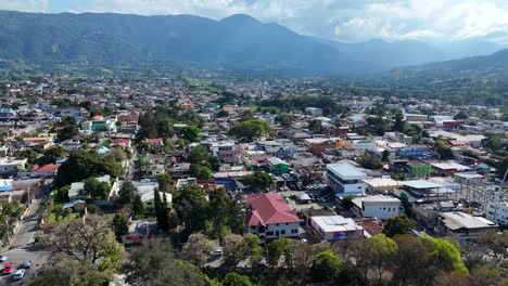 Caribbean-City-Of-Jarabacoa-with-houses-and-buildings-during-sunny-day