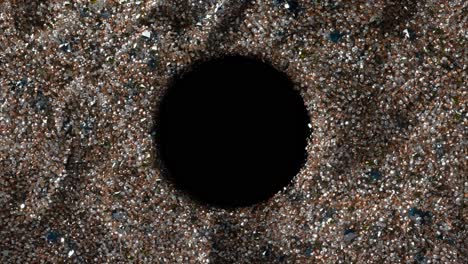 fondo del círculo de piedras preciosas abstractas