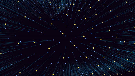 Visualisierung-Komplexer-Netzwerke-Aus-Miteinander-Verbundenen-Linien-Und-Punkten-In-Kreisförmigem-Muster