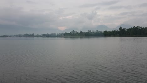 Foggy-morning-on-a-lake-during-sunrise