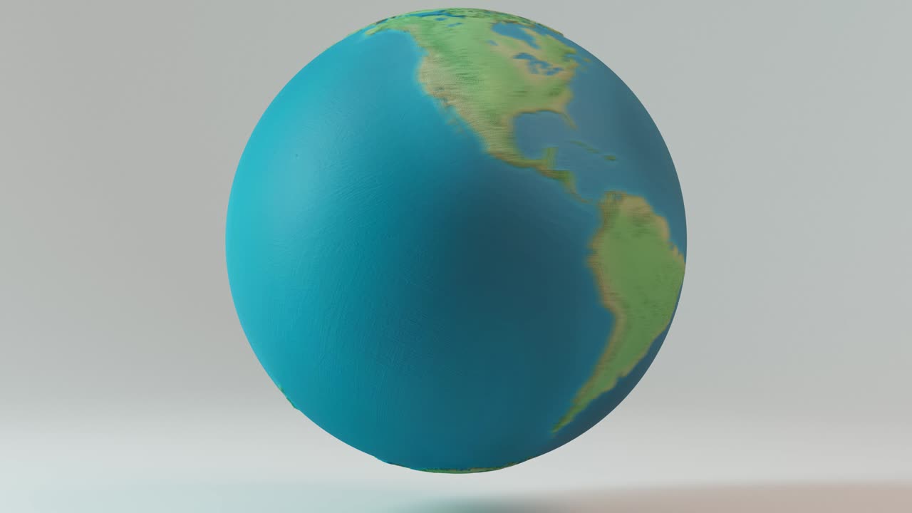 스타일화 된 지구 회전