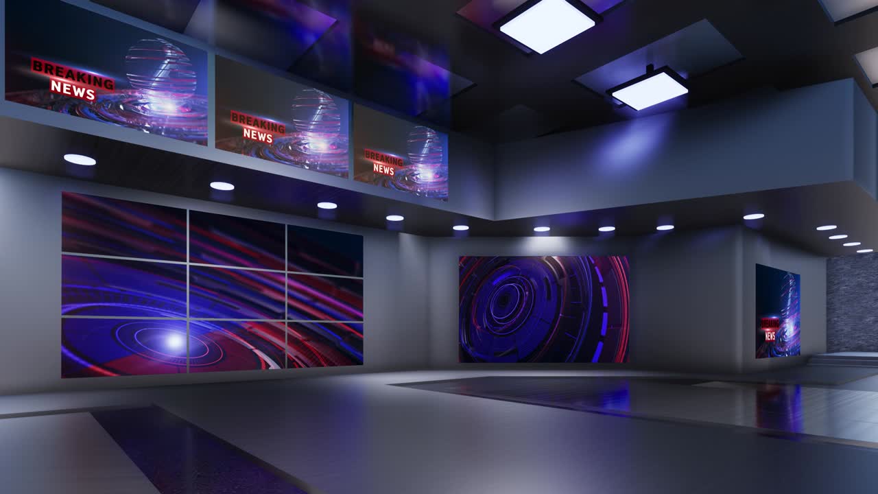 Noticias del estudio de televisión virtual 3D