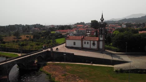 ponte de lima portugal and surrounding area, drone footage