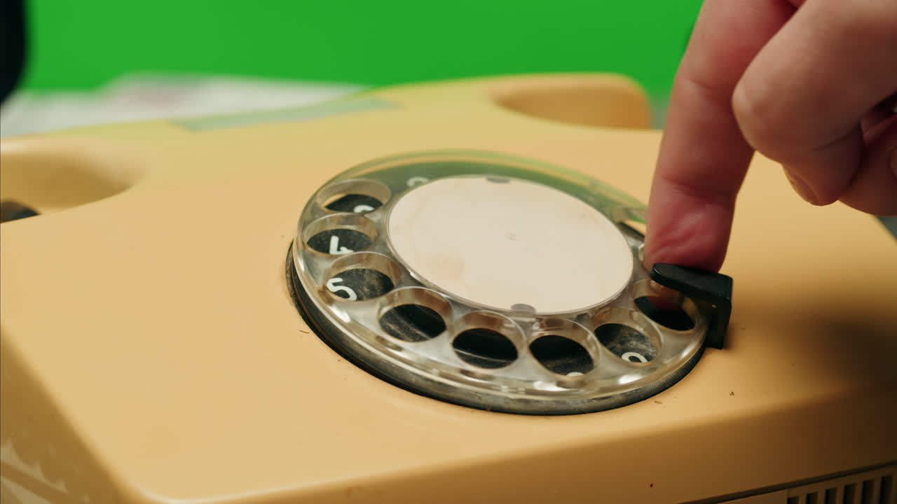 Retro vintage phone, A yellow rotary telephone is displayed on a wooden desk, adding a nostalgic touch
