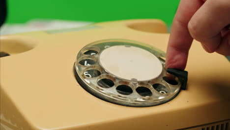 retro vintage phone, a yellow rotary telephone is displayed on a wooden desk, adding a nostalgic touch