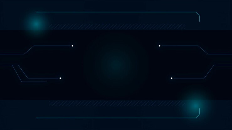 Sfondo astratto di interfaccia digitale con linee geometriche luminose
