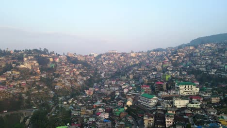 Drone-Shot-of-Kohima,-Nagaland