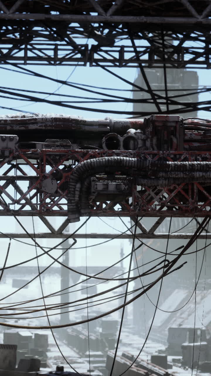 tuberías en la zona de la fábrica o planta retro