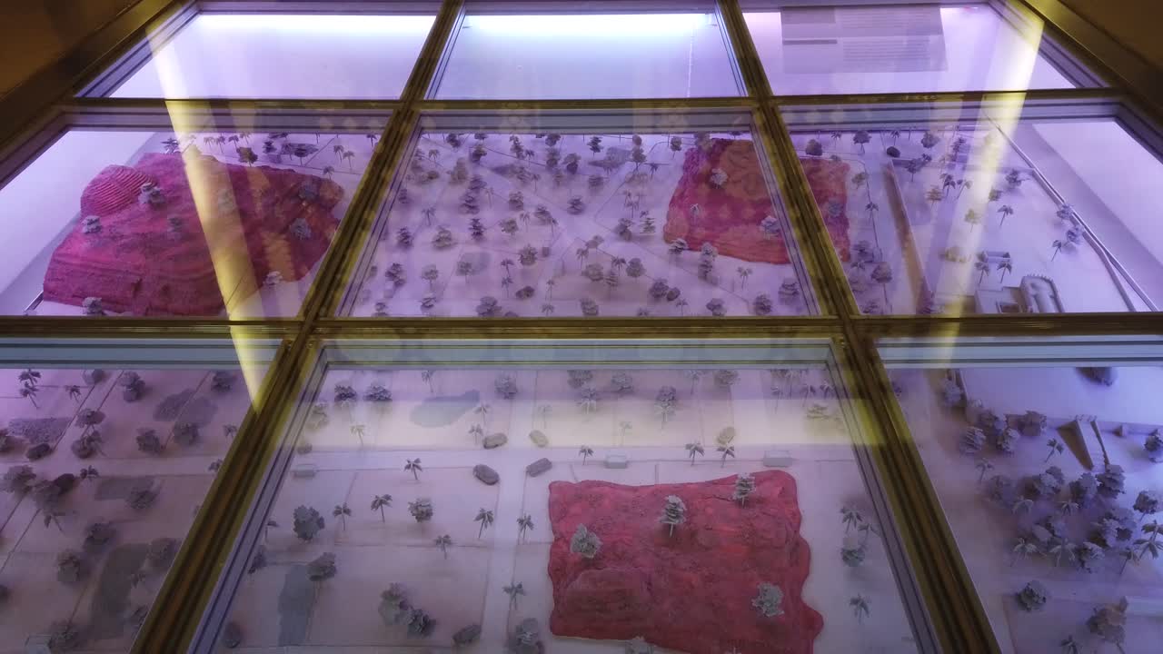 View of the museum exhibits in the Great Museum of the Mayan World in Merida, Yucatan, Mexico.