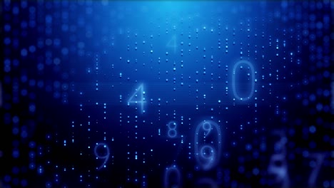 crypto virtual digital numbers neural ai data code. 4k uhd 3d video loop animation sciense background.
