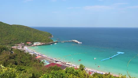 koh larn landscape nature ocean beach view with blue sky sunny day