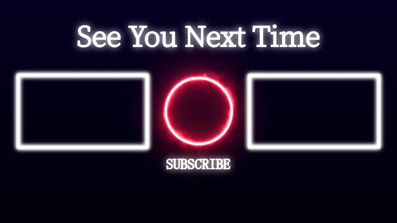 간단한 그라데이션 엔드 카드 엔딩 스크린 모션 그래픽